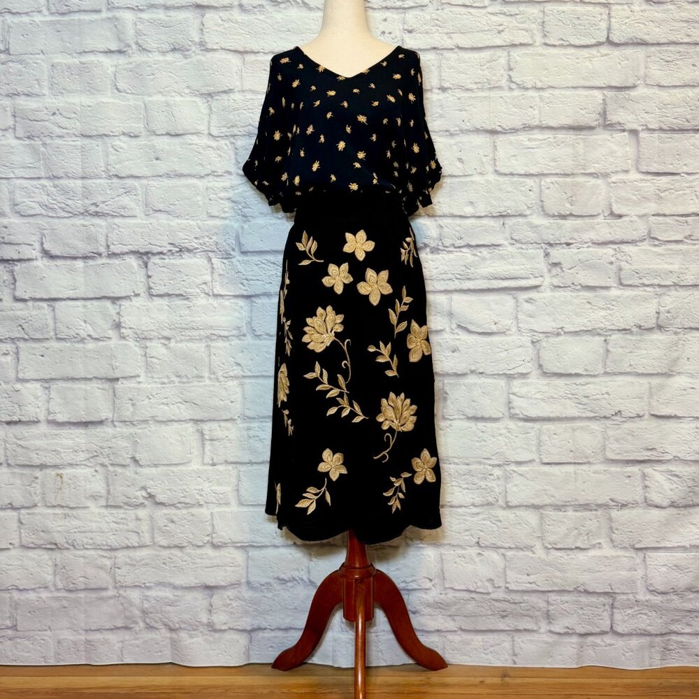 Madewell Black Floral Blouse - Picture 5 of 9